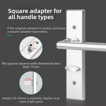 Kľučka na dvere so zámkom, nerezová oceľ, model ZH-BXGSB, pre vnútorné dvere do spálne, moderný a jednoduchý štýl