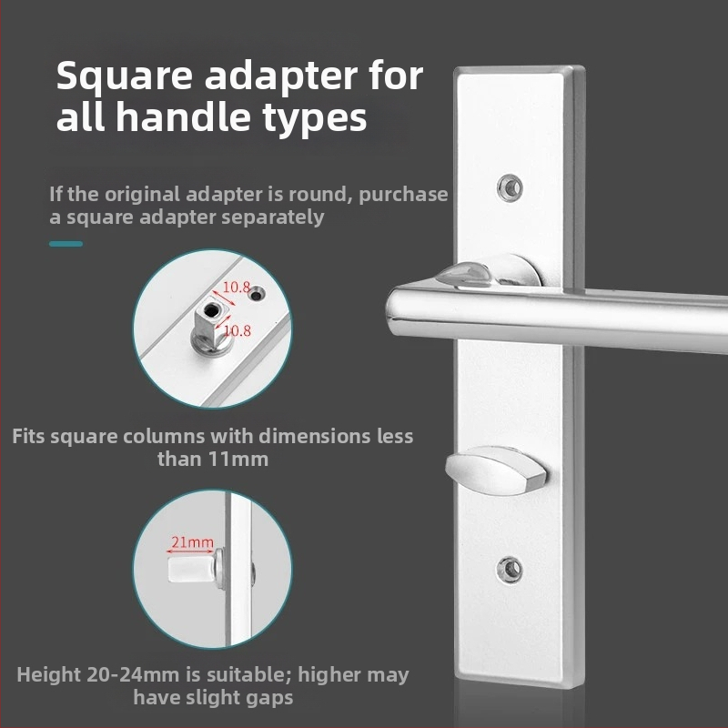 Kľučka na dvere so zámkom, nerezová oceľ, model ZH-BXGSB, pre vnútorné dvere do spálne, moderný a jednoduchý štýl