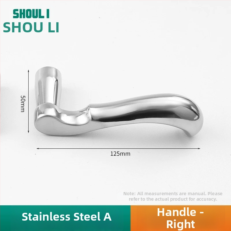 Kľučka na dvere so zámkom, nerezová oceľ, model ZH-BXGSB, pre vnútorné dvere do spálne, moderný a jednoduchý štýl