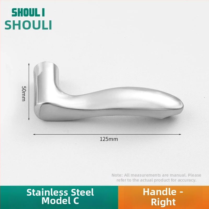 Kľučka na dvere so zámkom, nerezová oceľ, model ZH-BXGSB, pre vnútorné dvere do spálne, moderný a jednoduchý štýl