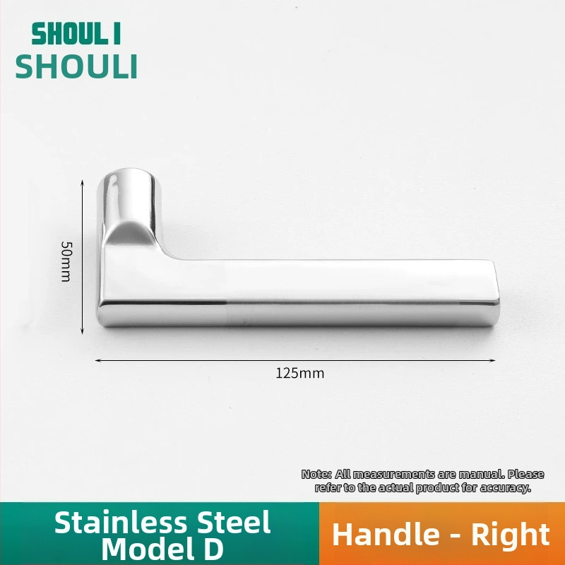 Kľučka na dvere so zámkom, nerezová oceľ, model ZH-BXGSB, pre vnútorné dvere do spálne, moderný a jednoduchý štýl