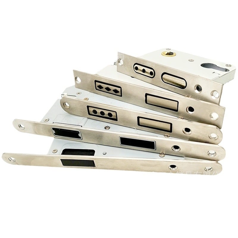 Zártest beltéri ajtóhoz | Modell 505872 Magnetic sorozat | Rozsdamentes acél panel | Modern minimalista stílus