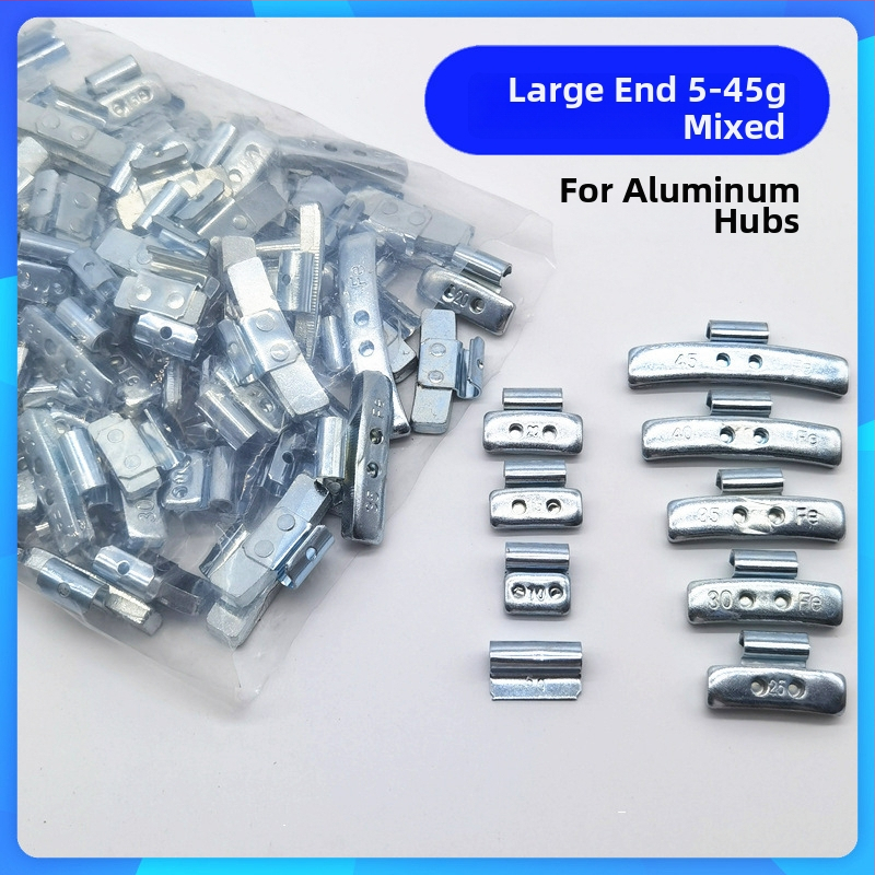 Σετ μπλοκ εξισορρόπησης ελαστικών αυτοκινήτου με μικτές διαστάσεις οπών, κράμα αλουμινίου και αγκίστρια ζαντών από ατσάλι