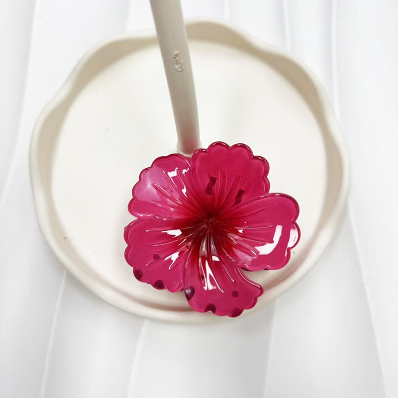 Ръчно изработена щипка за коса с дизайн цвете в сърцето, свеж и сладък корейски стил, лято 2024