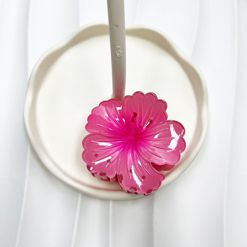 Ръчно изработена щипка за коса с дизайн цвете в сърцето, свеж и сладък корейски стил, лято 2024