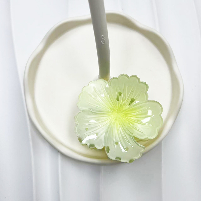 Ръчно изработена щипка за коса с дизайн цвете в сърцето, свеж и сладък корейски стил, лято 2024