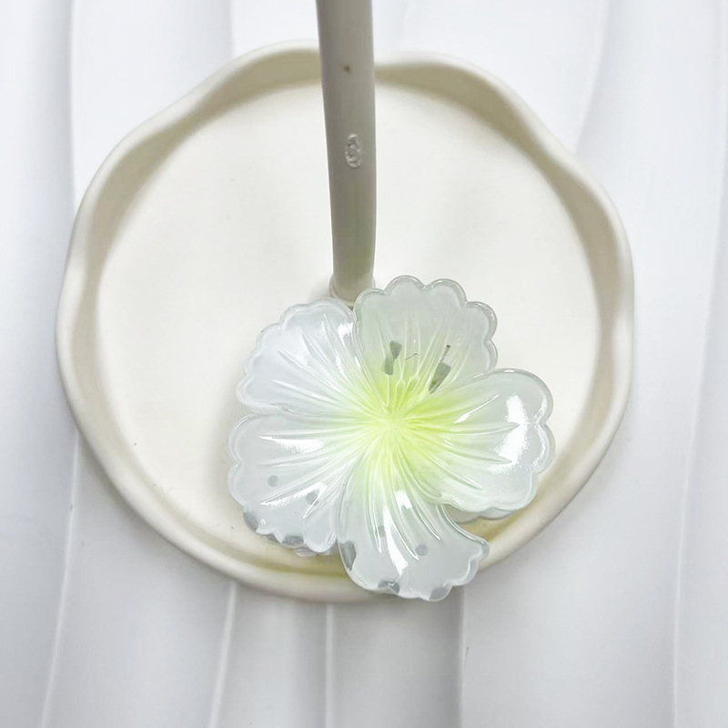 Ръчно изработена щипка за коса с дизайн цвете в сърцето, свеж и сладък корейски стил, лято 2024