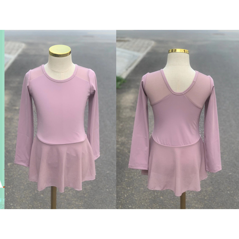 Gyerekeknek szóló táncruha lányoknak, gyakorló stílus, hosszú ujjú, nyúl szőr anyag, 2025 tavasz