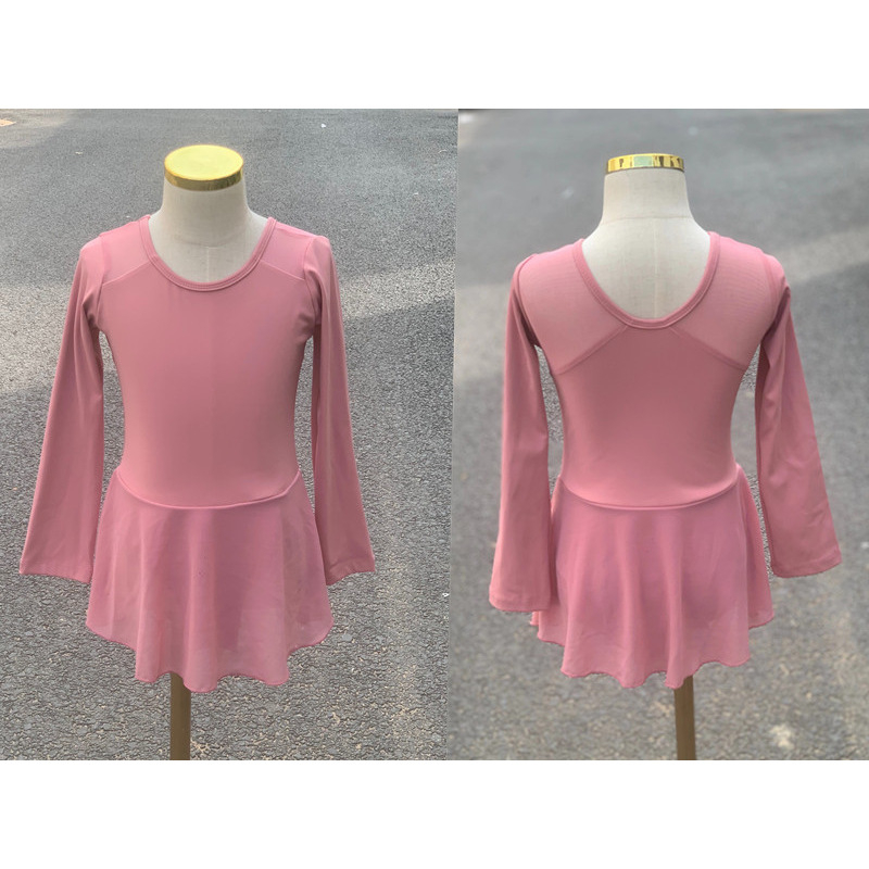 Gyerekeknek szóló táncruha lányoknak, gyakorló stílus, hosszú ujjú, nyúl szőr anyag, 2025 tavasz