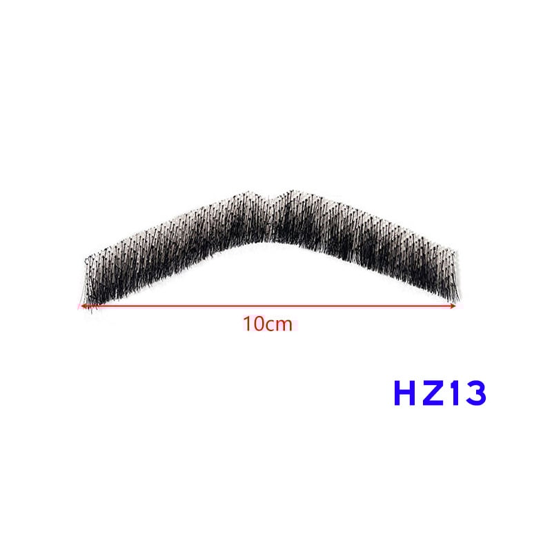 Férfi sminkhez való szakáll rekvizit, kézzel szőtt valódi hajból, rövid paróka, modell HZ, filmes és televíziós megjelenítéshez