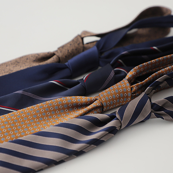 Γραβάτα με άνθη για το γιακά, ζακάρ πολυεστερικό νήμα, στυλ βέλους, ανδρικό επιχειρηματικό (καλοκαίρι 2025)