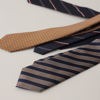 Γραβάτα με άνθη για το γιακά, ζακάρ πολυεστερικό νήμα, στυλ βέλους, ανδρικό επιχειρηματικό (καλοκαίρι 2025)