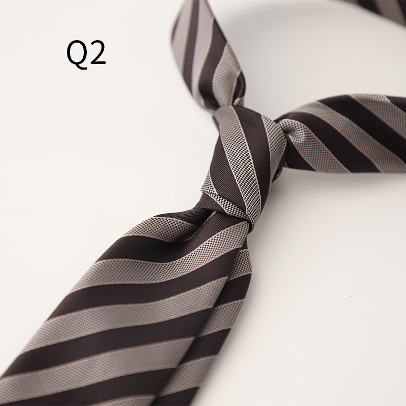 Γραβάτα με άνθη για το γιακά, ζακάρ πολυεστερικό νήμα, στυλ βέλους, ανδρικό επιχειρηματικό (καλοκαίρι 2025)