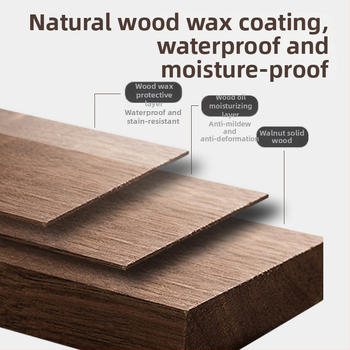 Fából készült falra szerelhető törölközőtartó, fúrás nélküli, hat darabos készlet