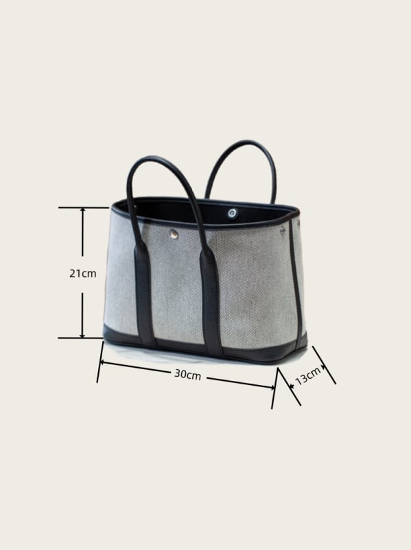 Ανεξάρτητη καμβάς τσάντα με οριζόντιο τετράγωνο σχήμα, ανοιχτό επάνω μέρος, θήκη για κινητό, επένδυση από καμβά