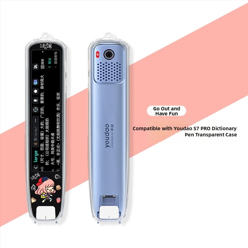 Xuanyue Διαφανές κάλυμμα στυλό από TPU, βαμμένο, για Youdao S7 Pro Smart Translation Pen – ανθεκτικό στη φθορά, με δυνατότητα προσαρμογής