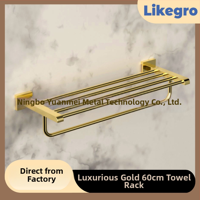 Alumínium ötvözetű fürdőtörölközőtartó, falra szerelhető fürdőszobai tároló készlet Lanke-tól — megfizethető luxus, 2–6 darabos készletek