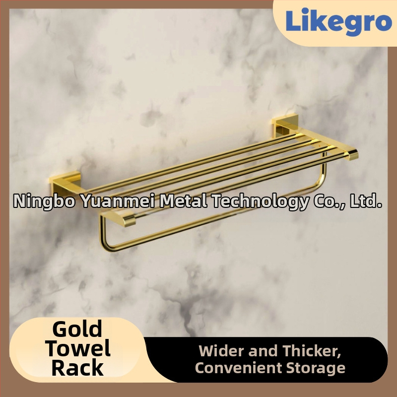 Alumínium ötvözetű fürdőtörölközőtartó, falra szerelhető fürdőszobai tároló készlet Lanke-tól — megfizethető luxus, 2–6 darabos készletek