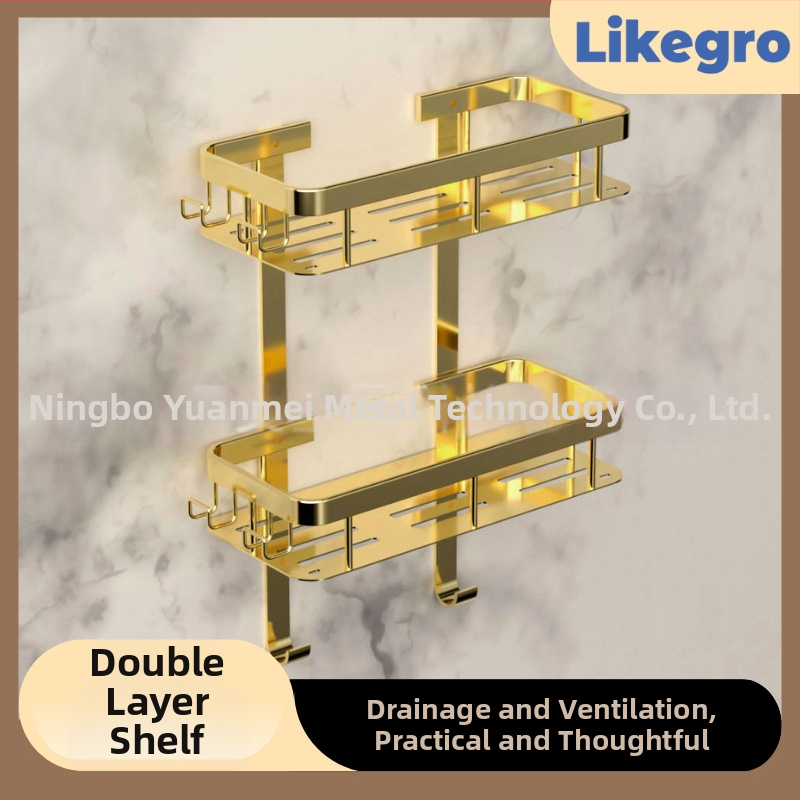 Alumínium ötvözetű fürdőtörölközőtartó, falra szerelhető fürdőszobai tároló készlet Lanke-tól — megfizethető luxus, 2–6 darabos készletek