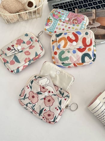 Geantă organizatoare de stocare multifuncțională cu cusături florale — poliester, pliabilă, stil urban, depozitare acasă