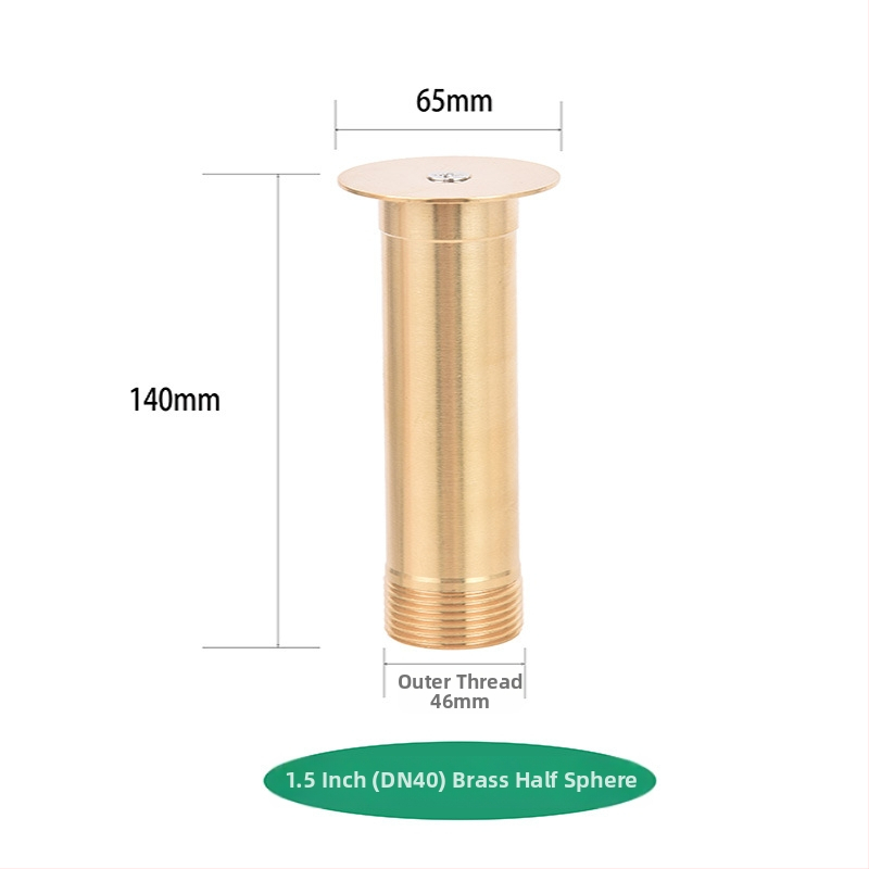 Cap de sprinkler pentru fântână – Hemisferă de ciupercă reglabilă, din cupru și oțel inox, jet pe perete, pentru grădină și peisaj (Cod 0200)