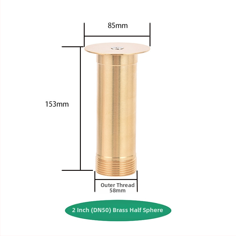 Cap de sprinkler pentru fântână – Hemisferă de ciupercă reglabilă, din cupru și oțel inox, jet pe perete, pentru grădină și peisaj (Cod 0200)