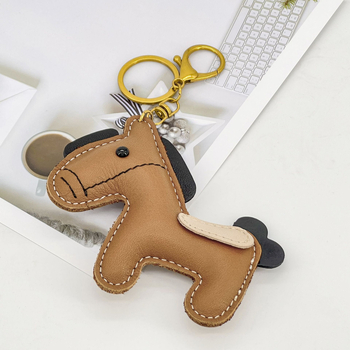 Pandantiv pentru geantă din piele naturală – stil urban minimalist, imprimeu animal, rezistent la uzură