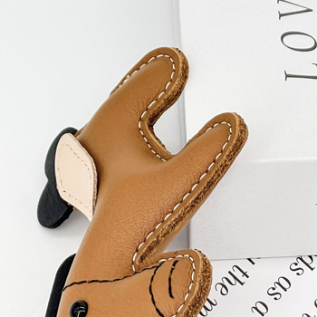 Pandantiv pentru geantă din piele naturală – stil urban minimalist, imprimeu animal, rezistent la uzură