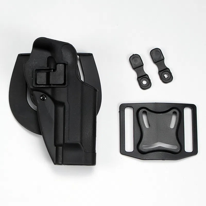 Toc de pistol tactic exterior cu tragere rapidă — curea talie ABS, compatibil cu M1911/M92/P226/USP/Glock 17