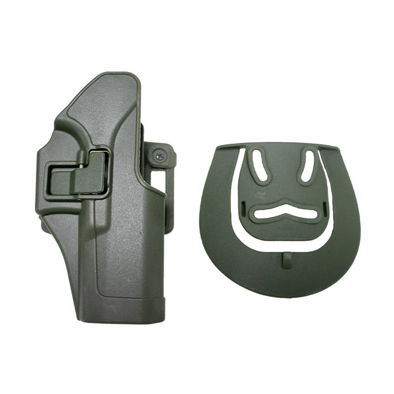 Toc de pistol tactic exterior cu tragere rapidă — curea talie ABS, compatibil cu M1911/M92/P226/USP/Glock 17