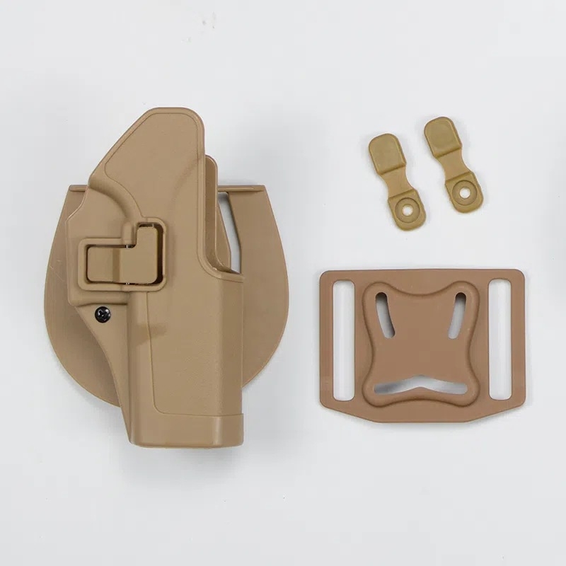 Toc de pistol tactic exterior cu tragere rapidă — curea talie ABS, compatibil cu M1911/M92/P226/USP/Glock 17