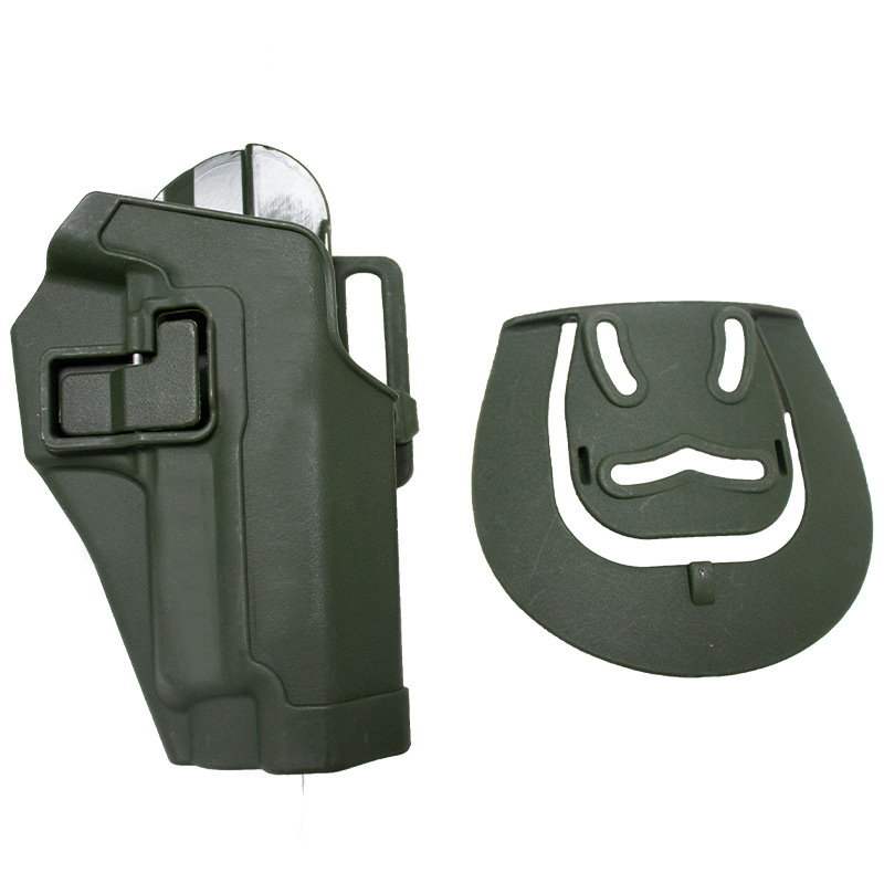 Toc de pistol tactic exterior cu tragere rapidă — curea talie ABS, compatibil cu M1911/M92/P226/USP/Glock 17