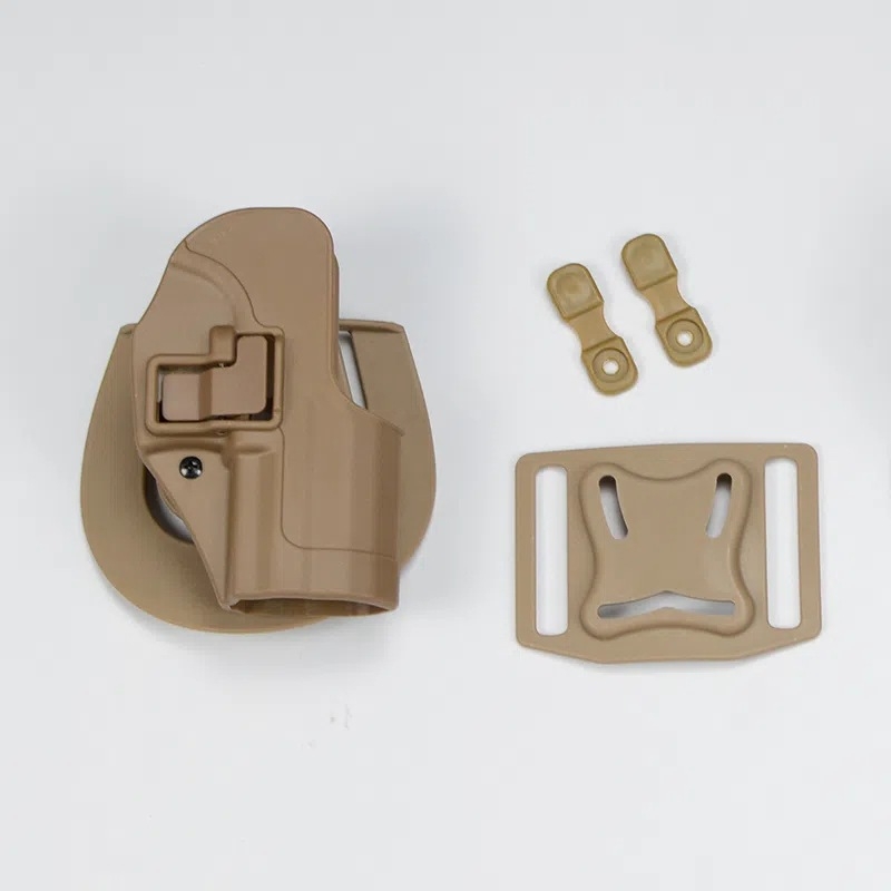 Toc de pistol tactic exterior cu tragere rapidă — curea talie ABS, compatibil cu M1911/M92/P226/USP/Glock 17