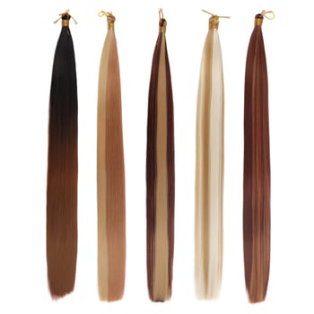 Polachi perucă cu coadă – stil drept, fibre rezistente la temperaturi înalte, model Zfft01