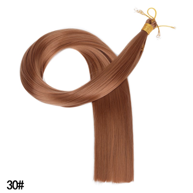 Polachi perucă cu coadă – stil drept, fibre rezistente la temperaturi înalte, model Zfft01