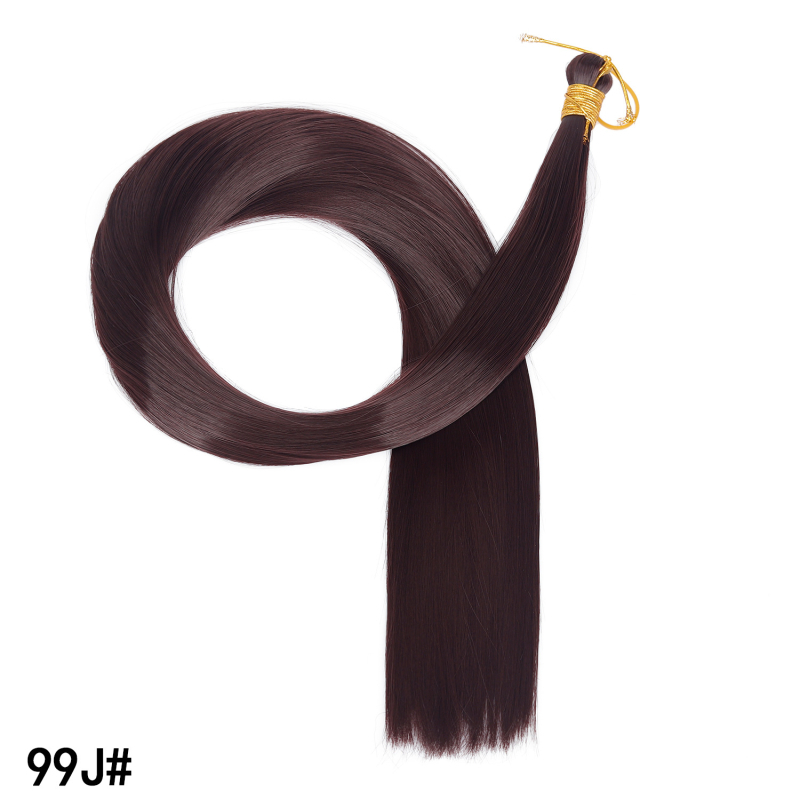 Polachi perucă cu coadă – stil drept, fibre rezistente la temperaturi înalte, model Zfft01