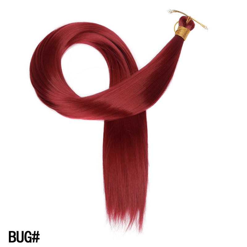 Polachi perucă cu coadă – stil drept, fibre rezistente la temperaturi înalte, model Zfft01