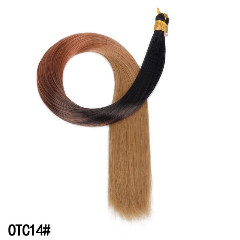 Polachi perucă cu coadă – stil drept, fibre rezistente la temperaturi înalte, model Zfft01