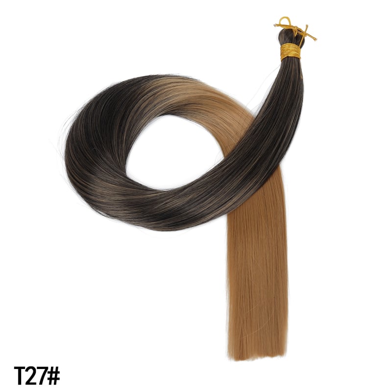 Polachi perucă cu coadă – stil drept, fibre rezistente la temperaturi înalte, model Zfft01