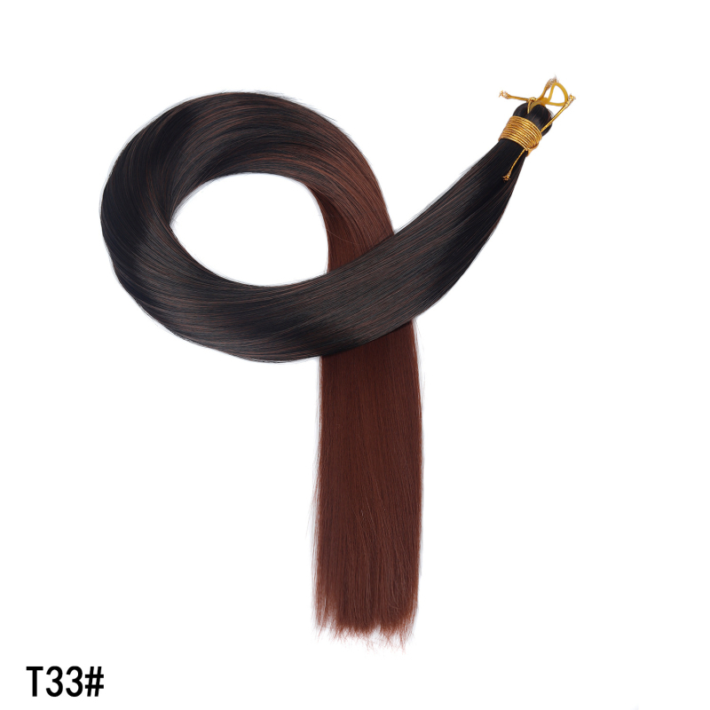 Polachi perucă cu coadă – stil drept, fibre rezistente la temperaturi înalte, model Zfft01