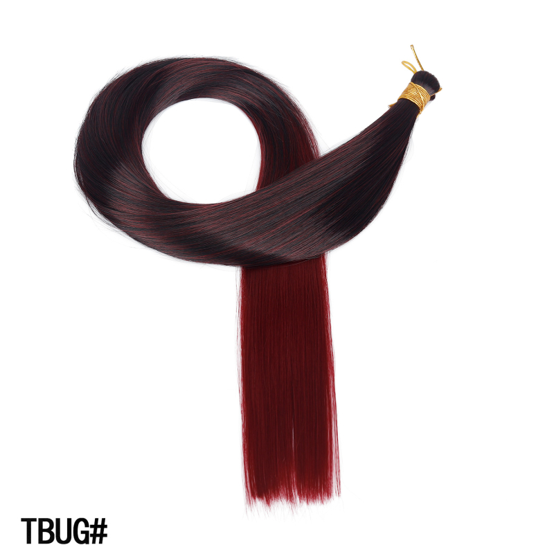 Polachi perucă cu coadă – stil drept, fibre rezistente la temperaturi înalte, model Zfft01