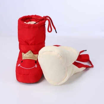 Παιδικά παπούτσια προπερπατήματος για χειμώνα με σχέδιο καρτούν; PU σόλα, άνω μέρος από μικροΐνα, κατάλληλα για 6–12 μηνών