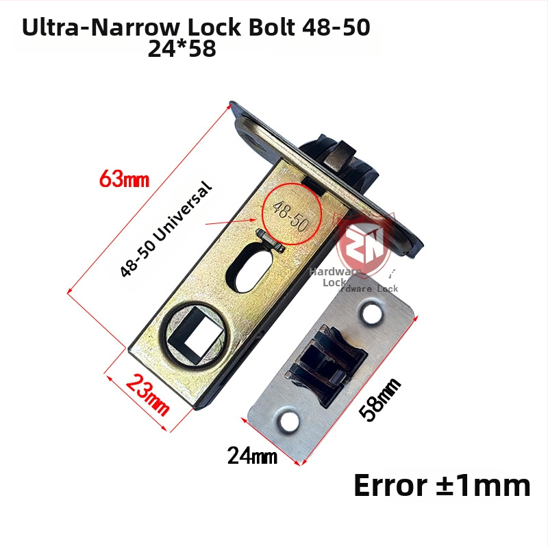 Zámok s jazýčkom do drevených dverí, kúpeľňa, toaleta a spálňa, vnútorné použitie. Materiál jazýčka: zliatina zinku, nerezová oceľ, železo; materiál tela zámku: zliatina zinku, nerezová oceľ, železo; materiál kľučky: zliatina zinku, nerezová oceľ, železo.