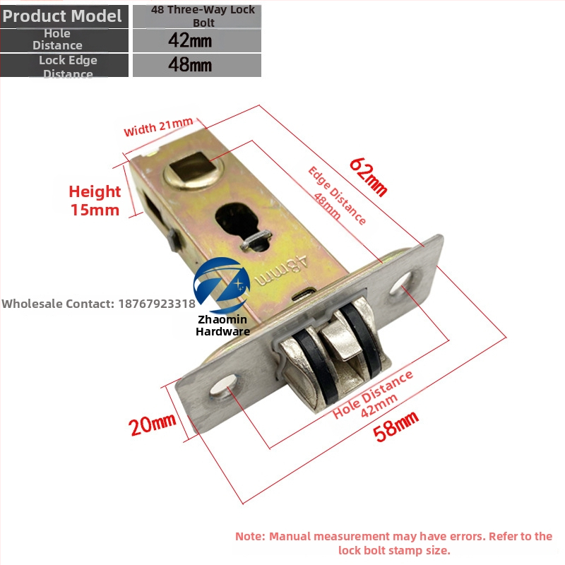 Zámok s jazýčkom do drevených dverí, kúpeľňa, toaleta a spálňa, vnútorné použitie. Materiál jazýčka: zliatina zinku, nerezová oceľ, železo; materiál tela zámku: zliatina zinku, nerezová oceľ, železo; materiál kľučky: zliatina zinku, nerezová oceľ, železo.