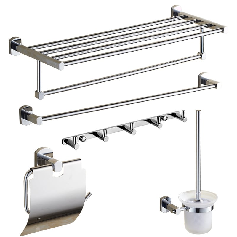 Fürdőszobai réz törölközőtartó készlet - elektrogalvanizált felület, Anyag: Réz, Márka: Ming Francium, Készlet opciók: 2–6+ db, Stílus: Új kínai stílus