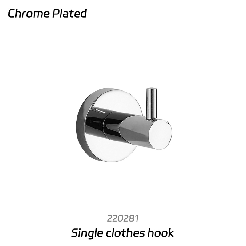Rozsdamentes acél törölközőtartó készlet — krómozott felülettel, modern minimalista stílus, 6 darabos vagy nagyobb készlet