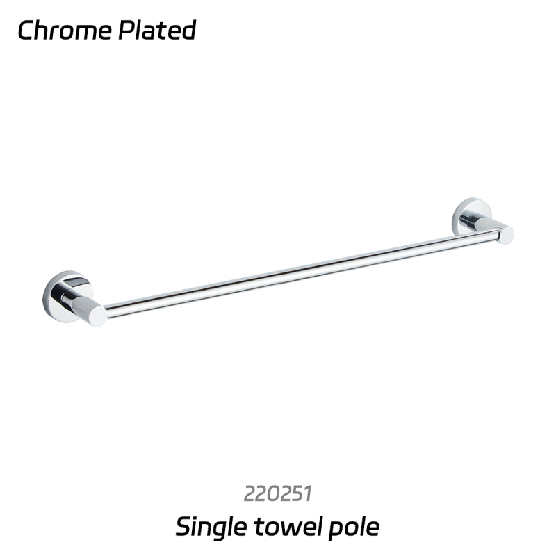 Rozsdamentes acél törölközőtartó készlet — krómozott felülettel, modern minimalista stílus, 6 darabos vagy nagyobb készlet