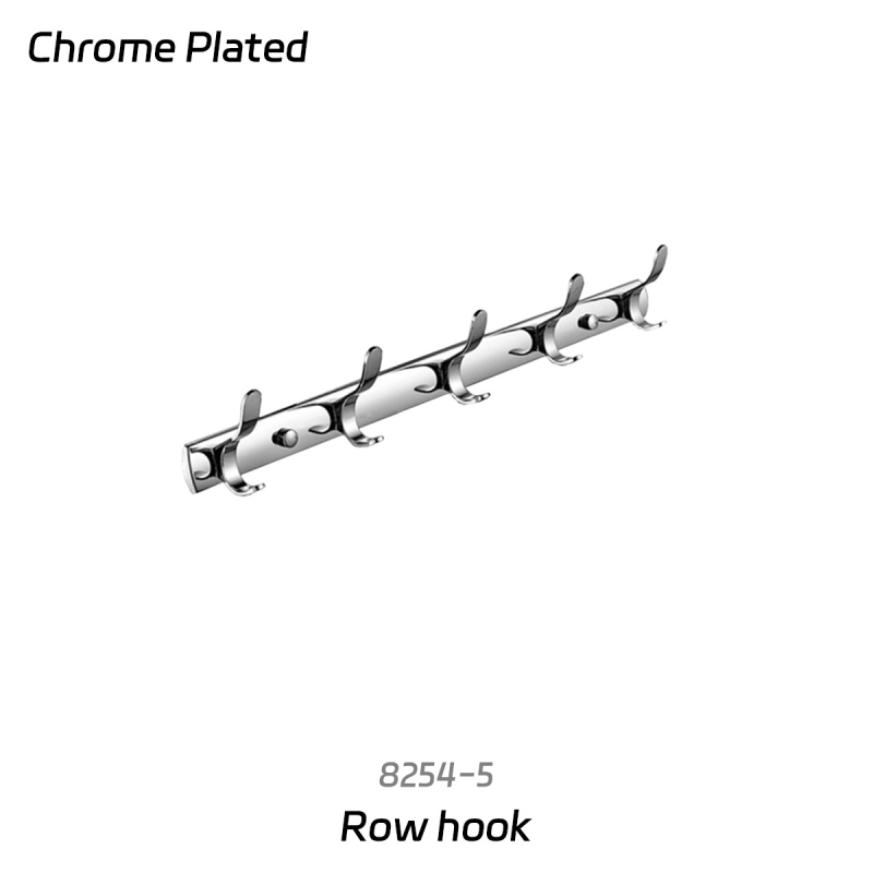 Rozsdamentes acél törölközőtartó készlet — krómozott felülettel, modern minimalista stílus, 6 darabos vagy nagyobb készlet
