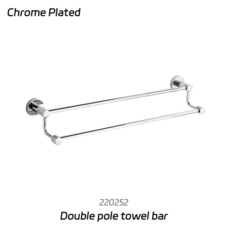 Rozsdamentes acél törölközőtartó készlet — krómozott felülettel, modern minimalista stílus, 6 darabos vagy nagyobb készlet