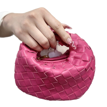 Geantă clutch mini din PU, în formă de dumpling, închidere cu fermoar, design tridimensional